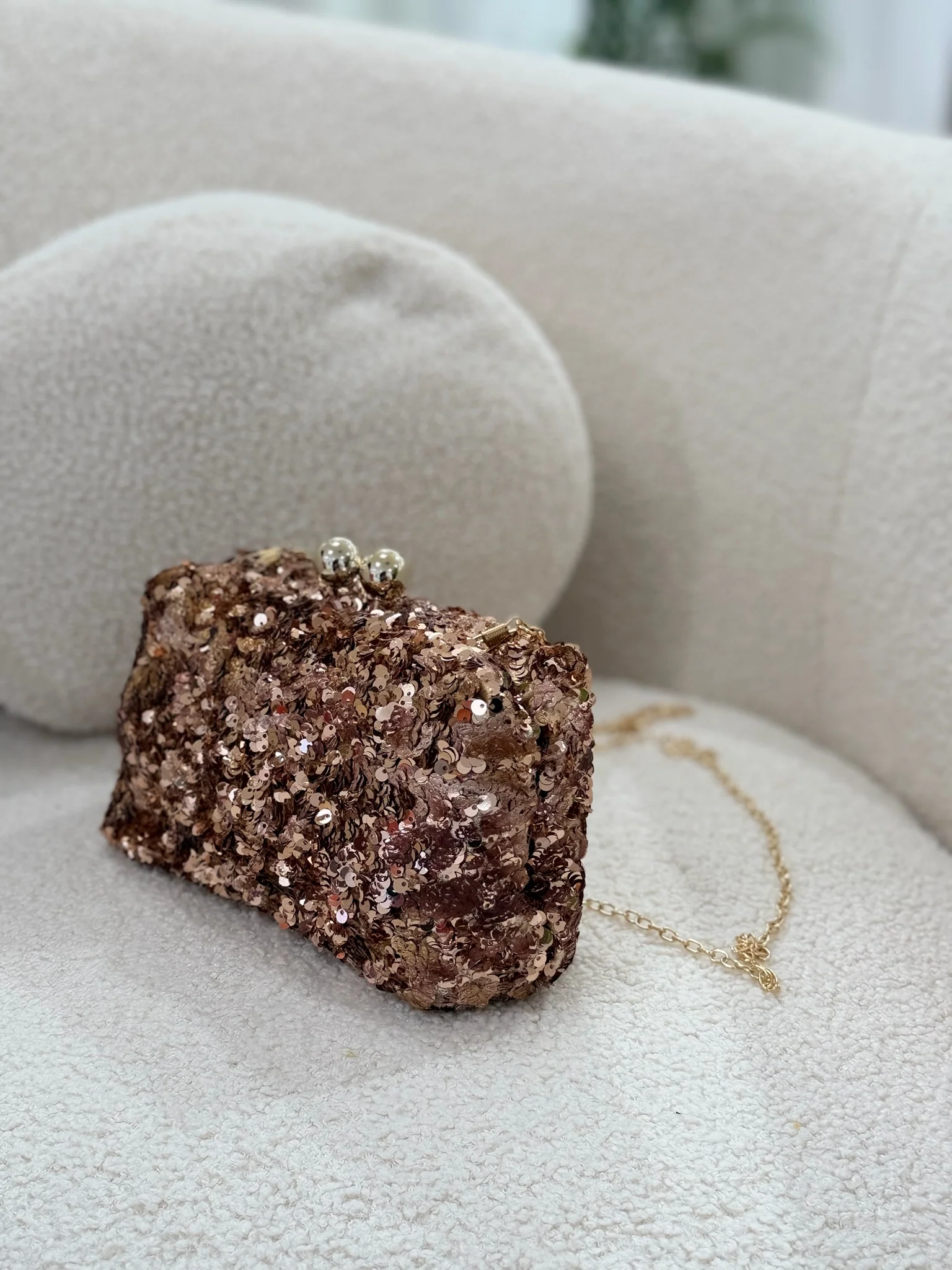 Bolso de lentejuelas cobre |  Valeria - Image 5